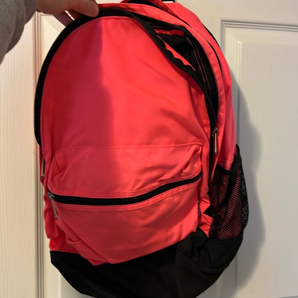 Pink backpack